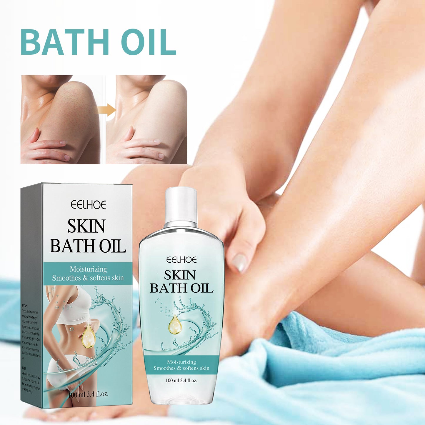 EELHOE Shower Oil Moisturizing Lubricating Skin Care Shower Oil