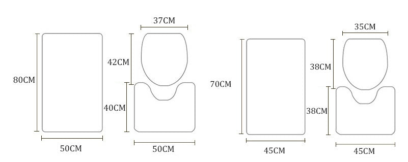 Polyester Waterproof Shower Bathroom Geometric Shower Curtain
