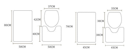 Polyester Waterproof Shower Bathroom Geometric Shower Curtain