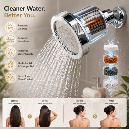 Top Mount Filtered Showerhead